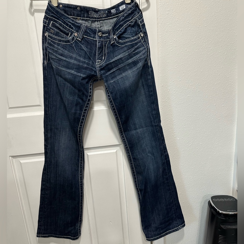 Miss Me bootcut jeans with rhinestones